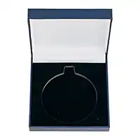 Blue Leatherette 50mm Medal Box