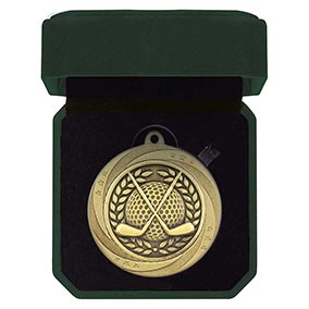Superstar Golf Winner Gold Medal 60mm Cased