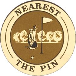 Nearest the Pin medal centre 25mm