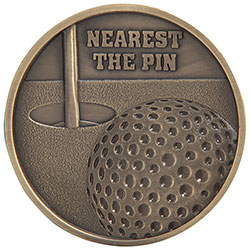 Links Series Nearest the Pin Golf Medal Gold 70mm
