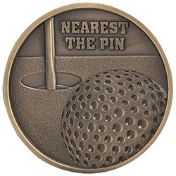 Links Series Nearest the Pin Golf Medal Gold 70mm *