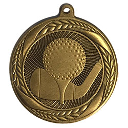 Typhoon Golf Medal Gold 55mm