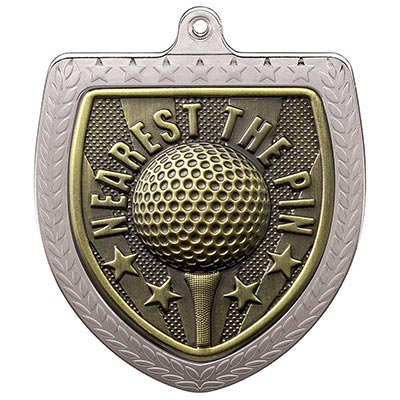 Cobra Shield Nearest the Pin Medal Silver 75mm