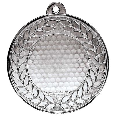 Aviator Golf Medal Silver 50mm