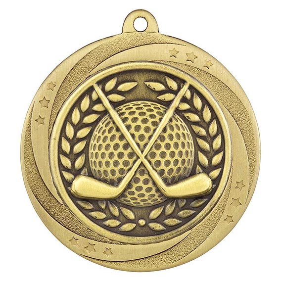 Supoerstar Golf Winner Gold Medal 60mm