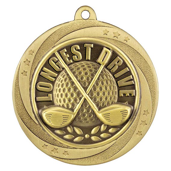Supoerstar Golf Longest Drive Gold Medal 60mm