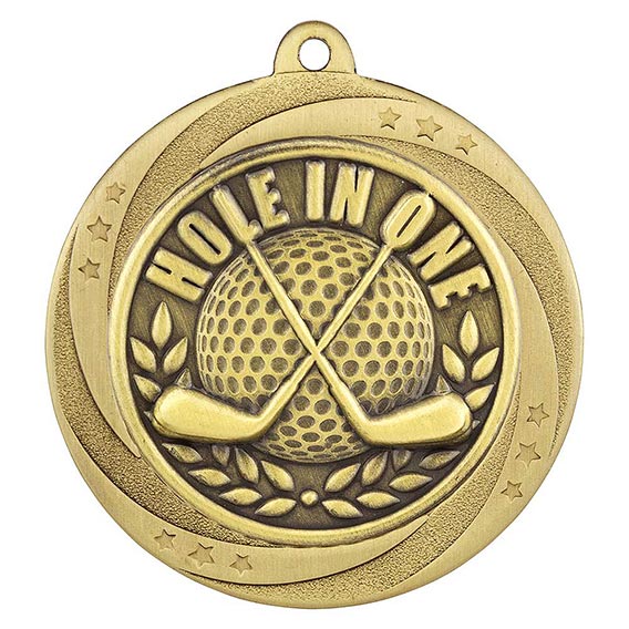 Supoerstar Golf Hole in One Gold Medal 60mm