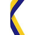 Blue & Yellow Medal Ribbon 54p