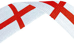 England Flag Medal Ribbon 45p