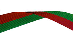Red & Green Medal Ribbon 54p