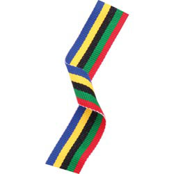 Olympic Colours Medal Ribbon 63p