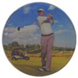 Golfer medal centre 25mm