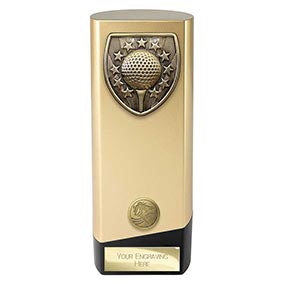 Gold Prime Cobra Golf Trophy 190mm