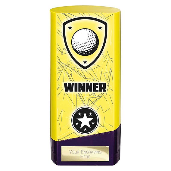 Yellow Prime Golf Winner Trophy 160mm
