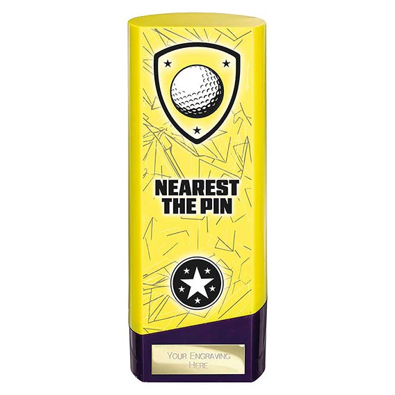 Yellow Prime Nearest The Pin Trophy 190mm