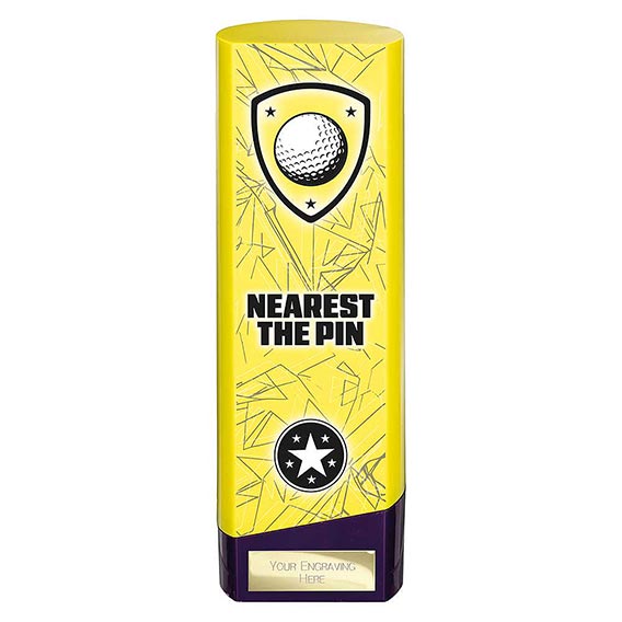 Yellow Prime Nearest The Pin Trophy 220mm