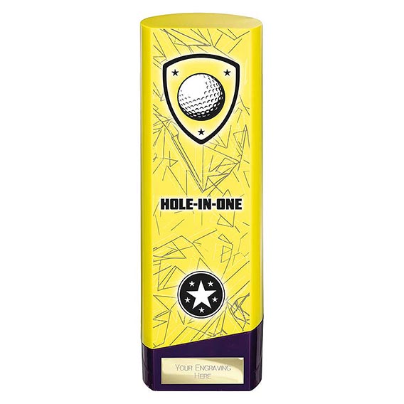 Yellow Prime Hole in One Trophy 220mm