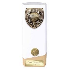 White Prime Longest Drive Trophy 190mm