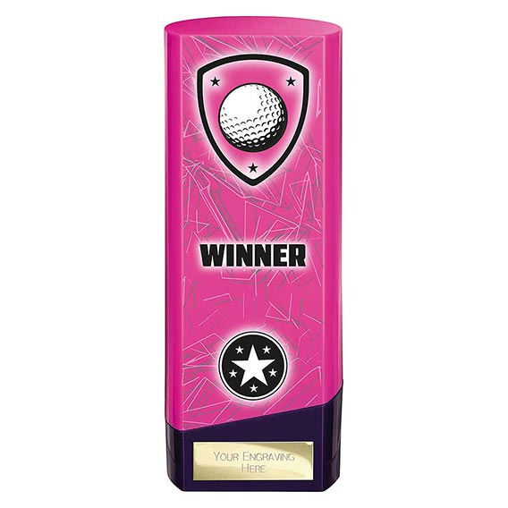 Pink Prime Golf Winner Trophy 190mm