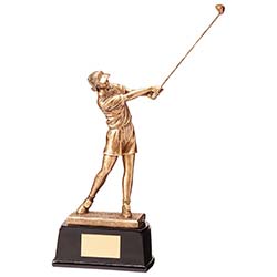 Royal Female Golf Figure 230mm