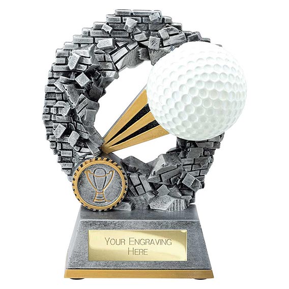 Blast Out Golf Ball Trophy 155mm
