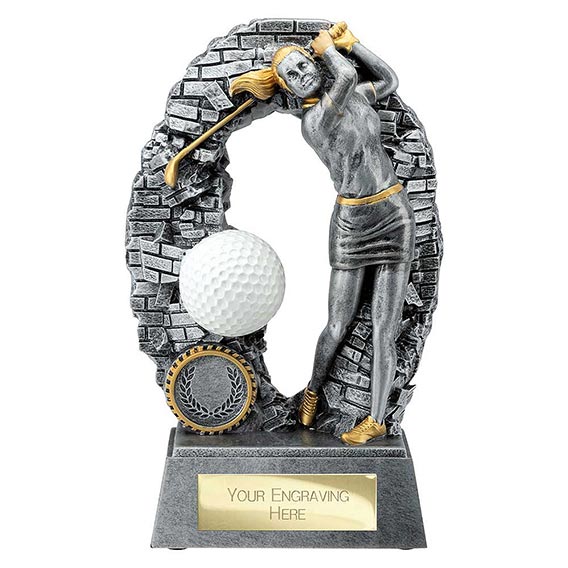 Blast Out Female Golf Figure 190mm