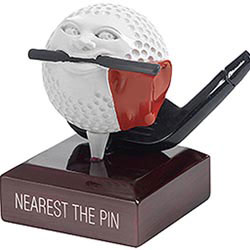 Nearest The Pin Comic Golf Ball 5in