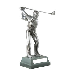 Full Swing Silver Golf Figure 15cm