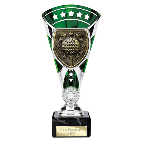 Green & Silver Cobra Star Golf Winner Cup 210mm