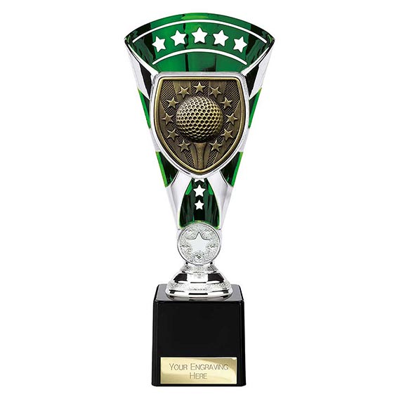 Green & Silver Cobra Star Golf Winner Cup 230mm