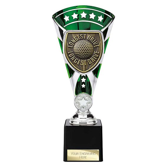 Green & Silver Cobra Star Longest Drive Cup 230mm