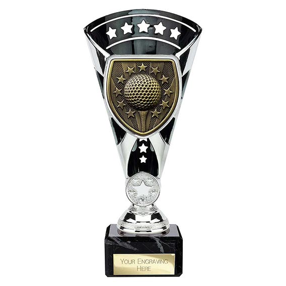 Black & Silver Cobra Star Golf Winner Cup 210mm