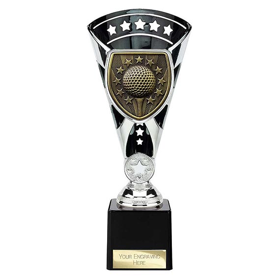 Black & Silver Cobra Star Golf Winner Cup 230mm