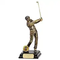 Gold Male Golf Figure 20cm