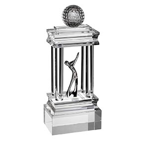 Colossal Crystal Golf Award 34cm