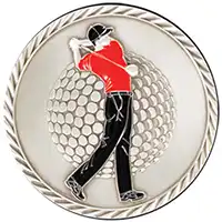 Silver golf medal