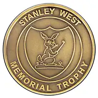 Antique gold 3D golf medals