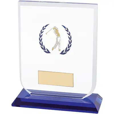 Gladiator Glass Male Golfer Award 120mm