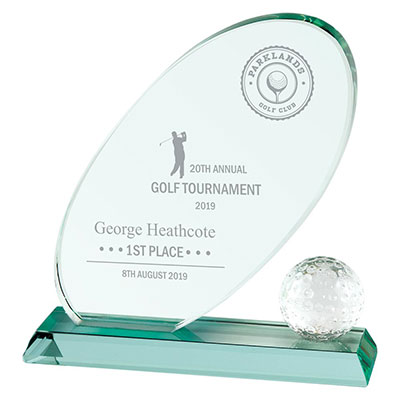 Muirfield Crystal Golf Award 195mm