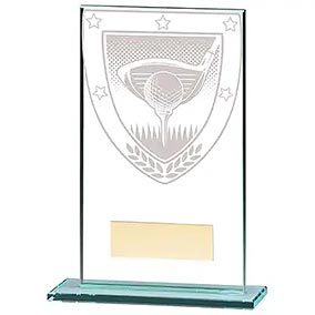 Millennium Glass Golf Club Award 140mm