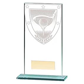 Millennium Glass Golf Club Award 160mm