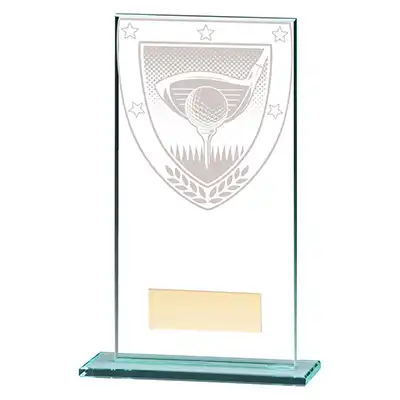 Millenium Glass Golf Club Award 160mm