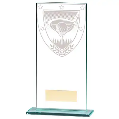 Millenium Glass Golf Club Award 180mm