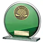 Seismic Cobra Round Green Glass Winner 125mm