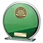 Seismic Cobra Round Green Glass Winner 145mm