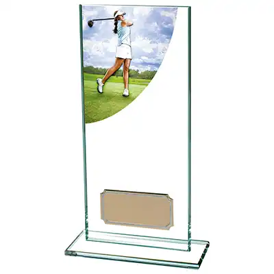 Colour Curve Glass Golf Female Award 180mm