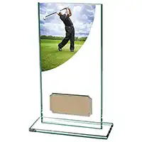 Colour Curve Glass Golf Male Award 160mm