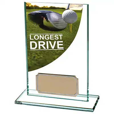 Colour Curve Glass Longest Drive Award 125mm *