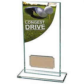 Colour Curve Glass Longest Drive Award 160mm *