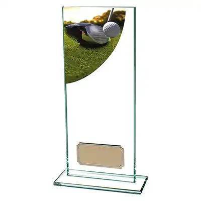 Colour Curve Glass Golf Driver Award 200mm *